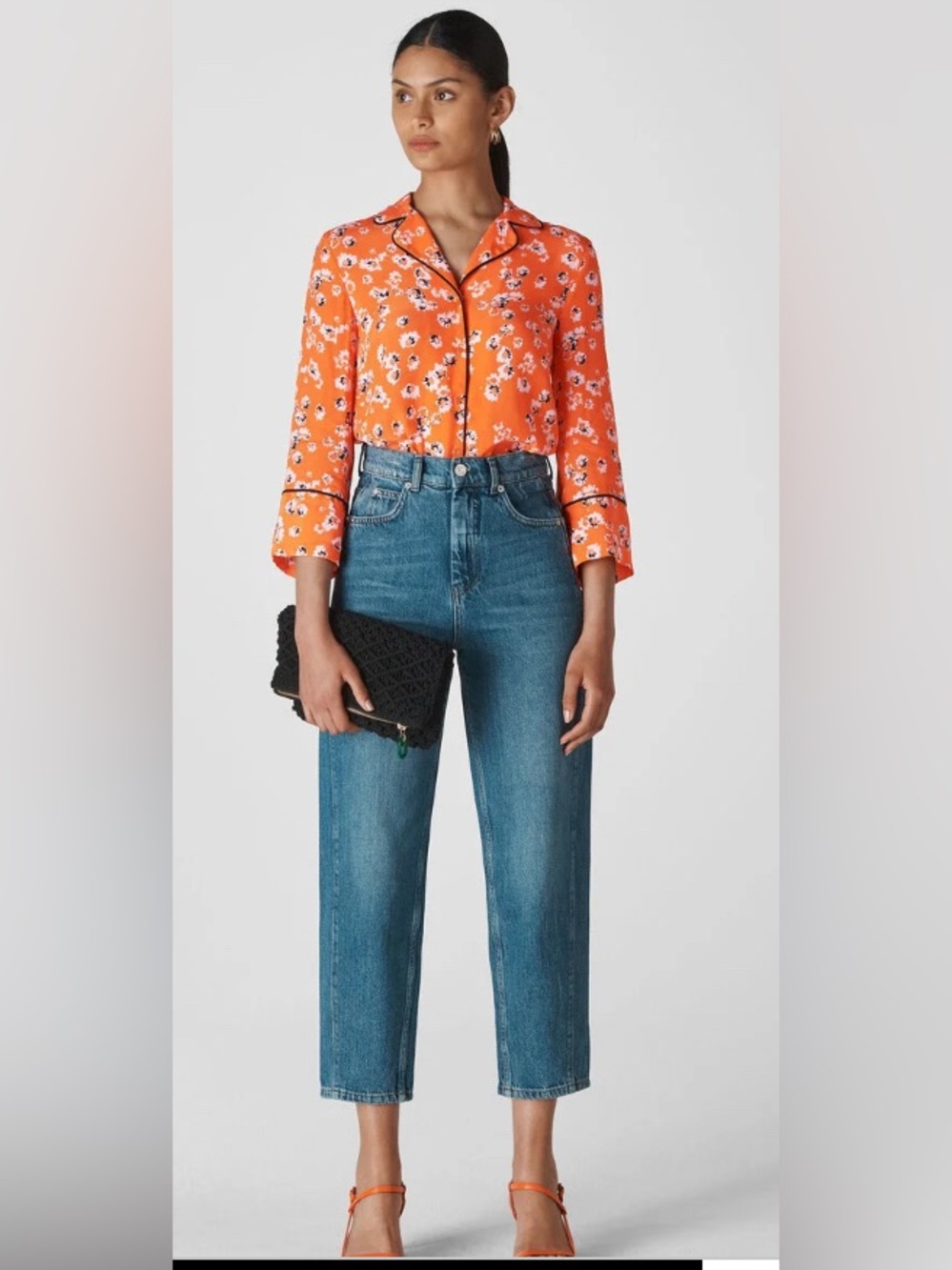 Whistles Digital Daisy Pyjama Shirt | NWT